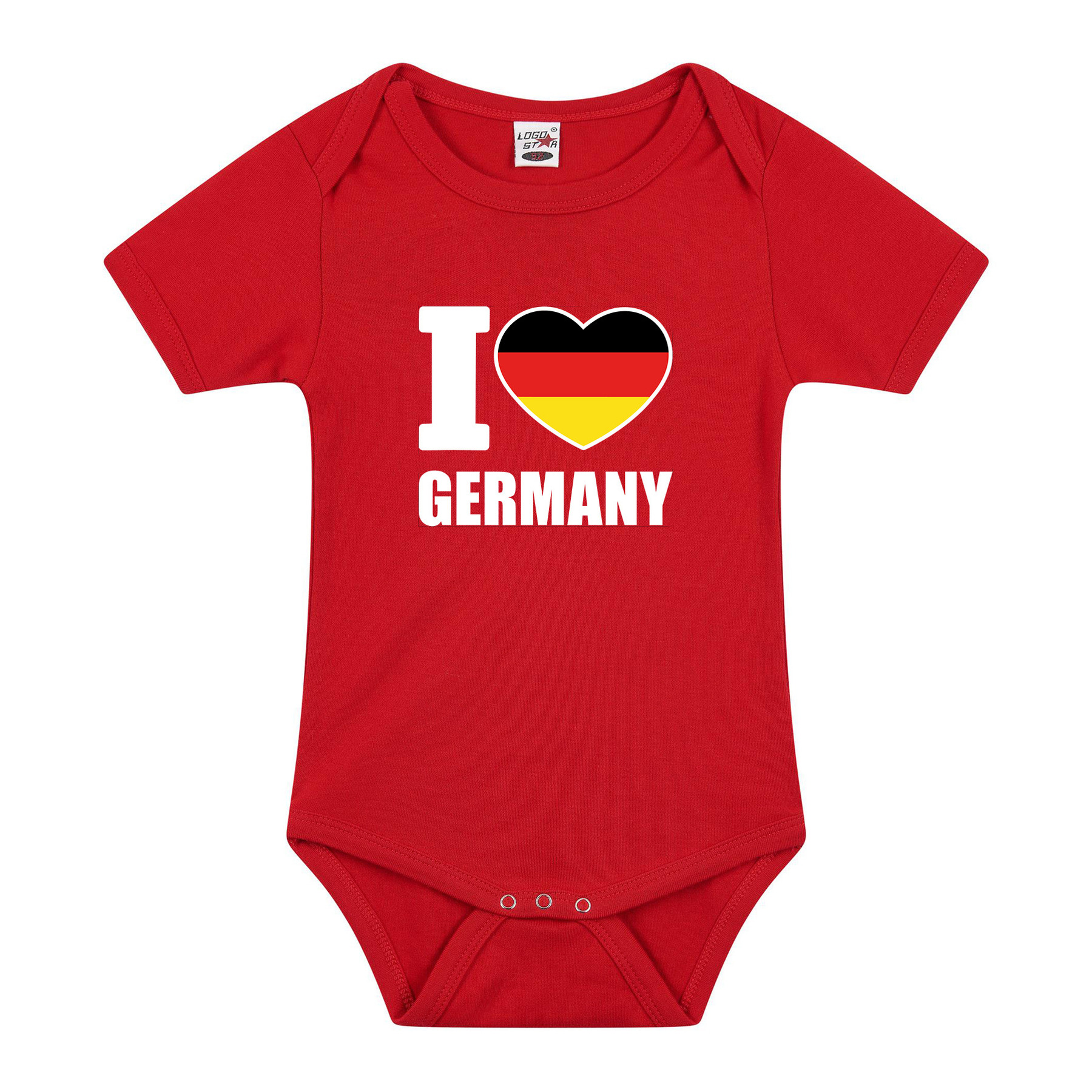 I love Germany - baby rompertje - rood - Duitsland - jongen/meisje - kraamcadeau