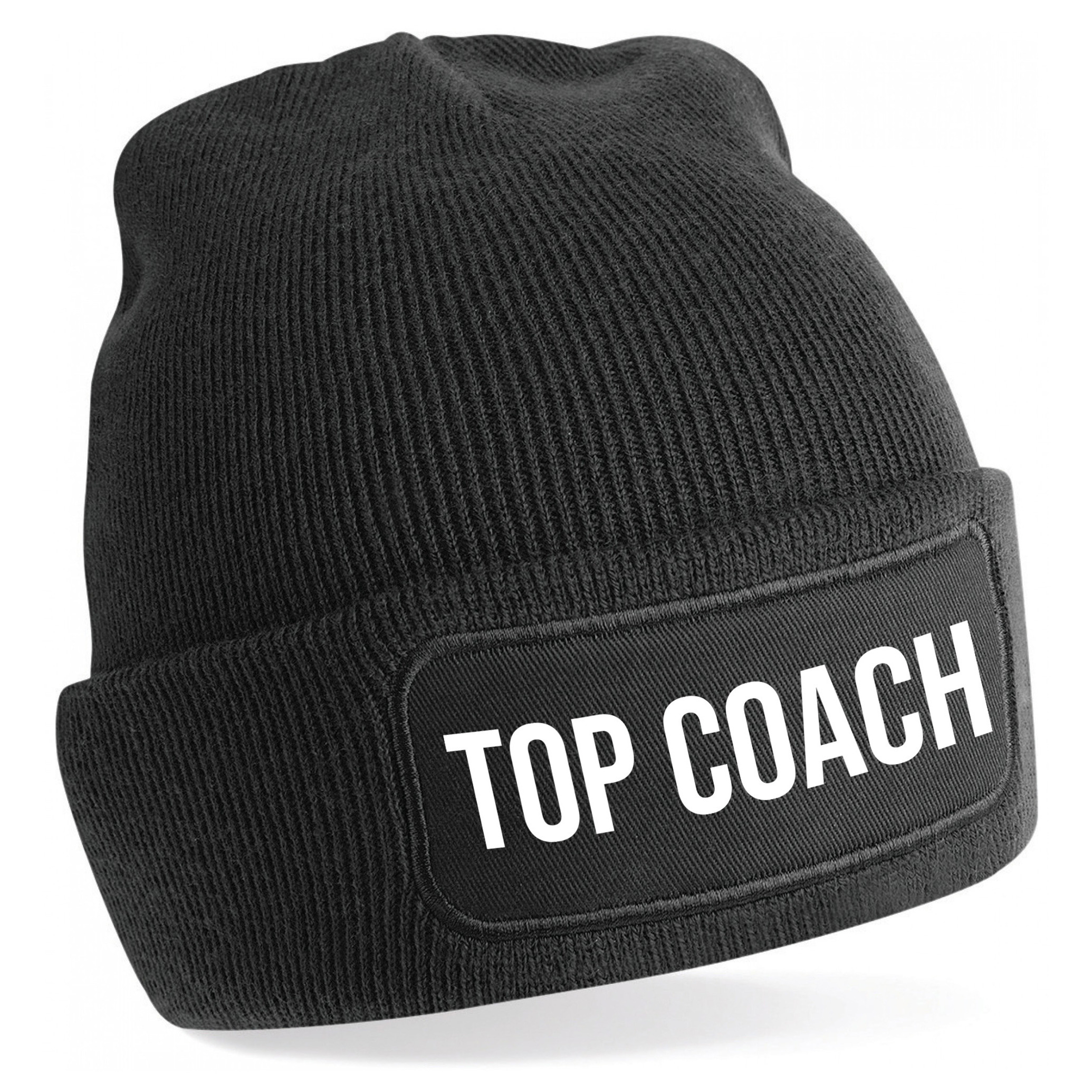 Coach muts voor volwassenen - zwart - top coach - wintermuts - beanie - one size - unisex