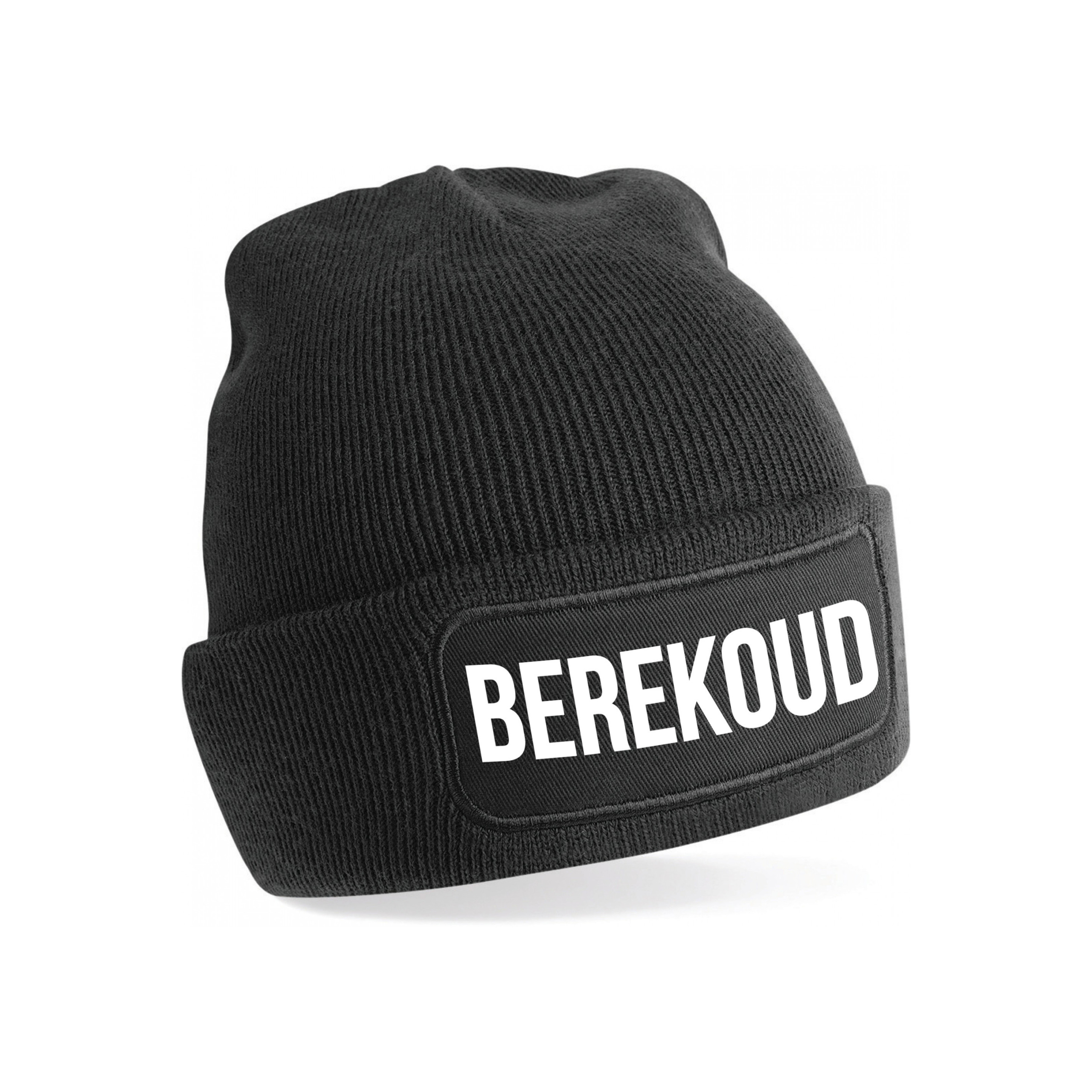Berekoud muts - unisex - one size - zwart - apres-ski muts