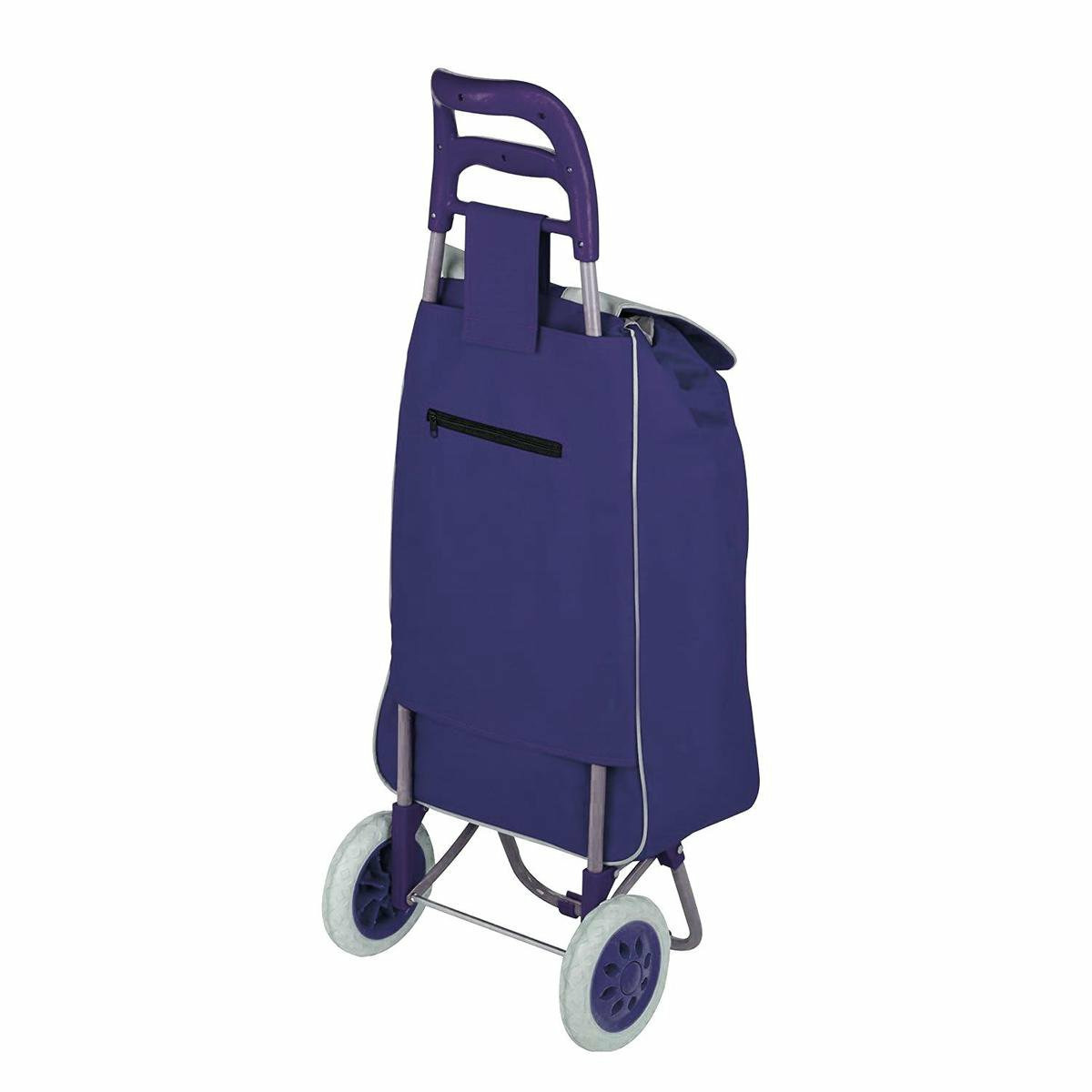 Benson Boodschappentrolley - blauw - 96 x 34 x 21 cm - 40 liter