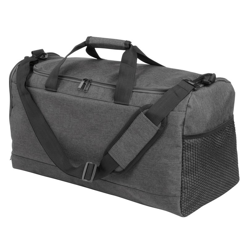 Sporttas/weekendtas met schoenenvak - grijs - 54 x 31 x 26 cm - 40 liter - Reistassen