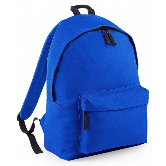 Bagbase Rugtas - kobalt blauw - 18L - 42 x 31 cm - schooltas met voorvak - rugzak