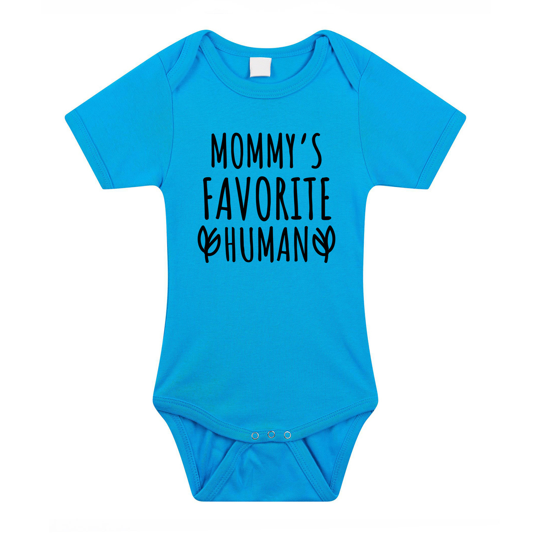 Mommys favourite human cadeau baby rompertje blauw jongens