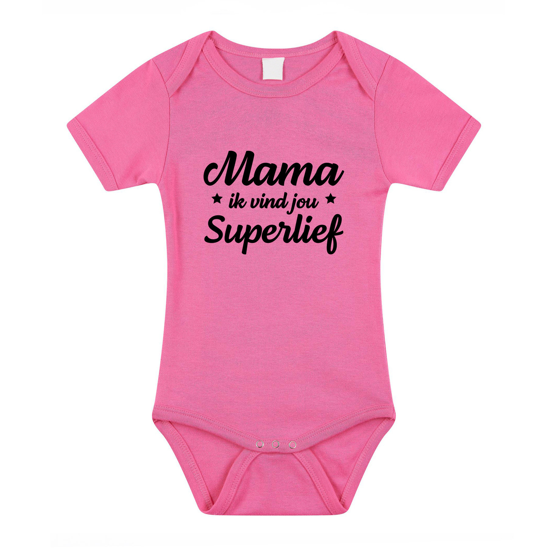 Mama superlief cadeau baby rompertje roze meisjes