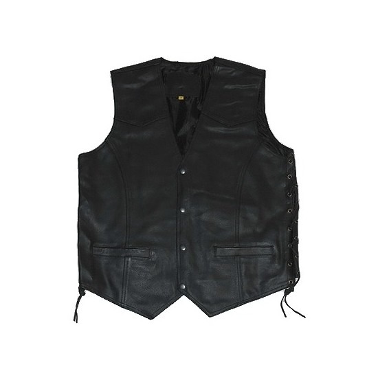 Leren motorrijders/bikers vestje