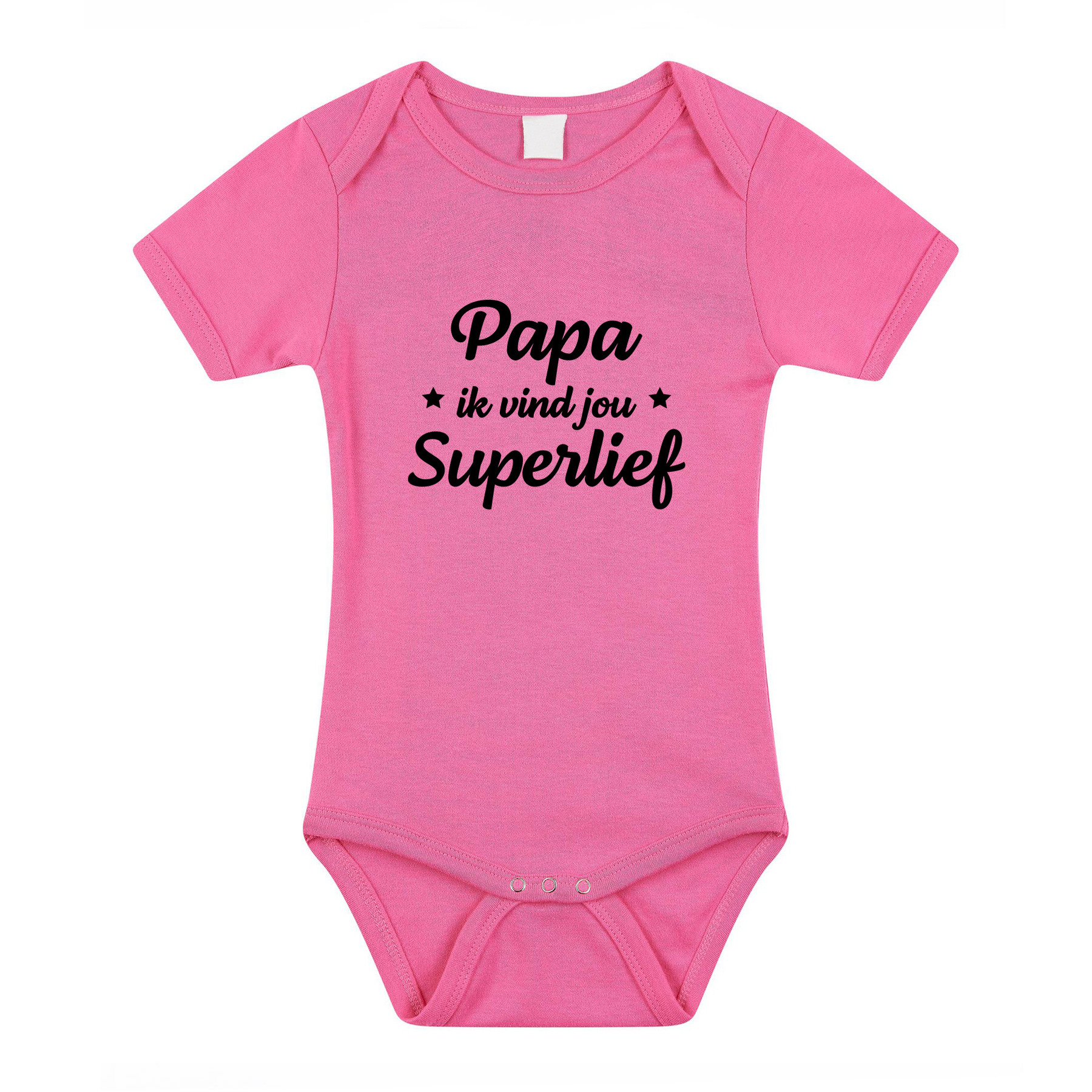 Papa superlief cadeau baby rompertje roze meisjes