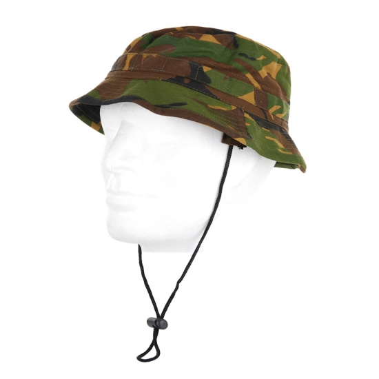 Jungle Outdoor Bush hoed - groene camouflage - volwassenen - katoen