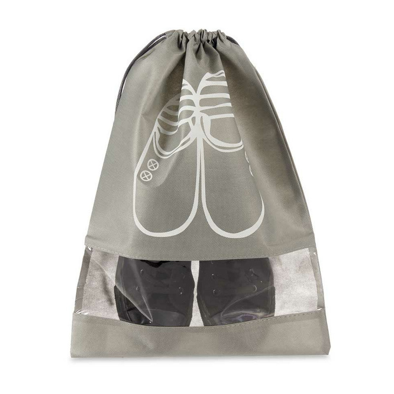 Schoenentas/reistas - grijs - 1x paar - 1.5 x 36 x 43 cm - reis opbergtas