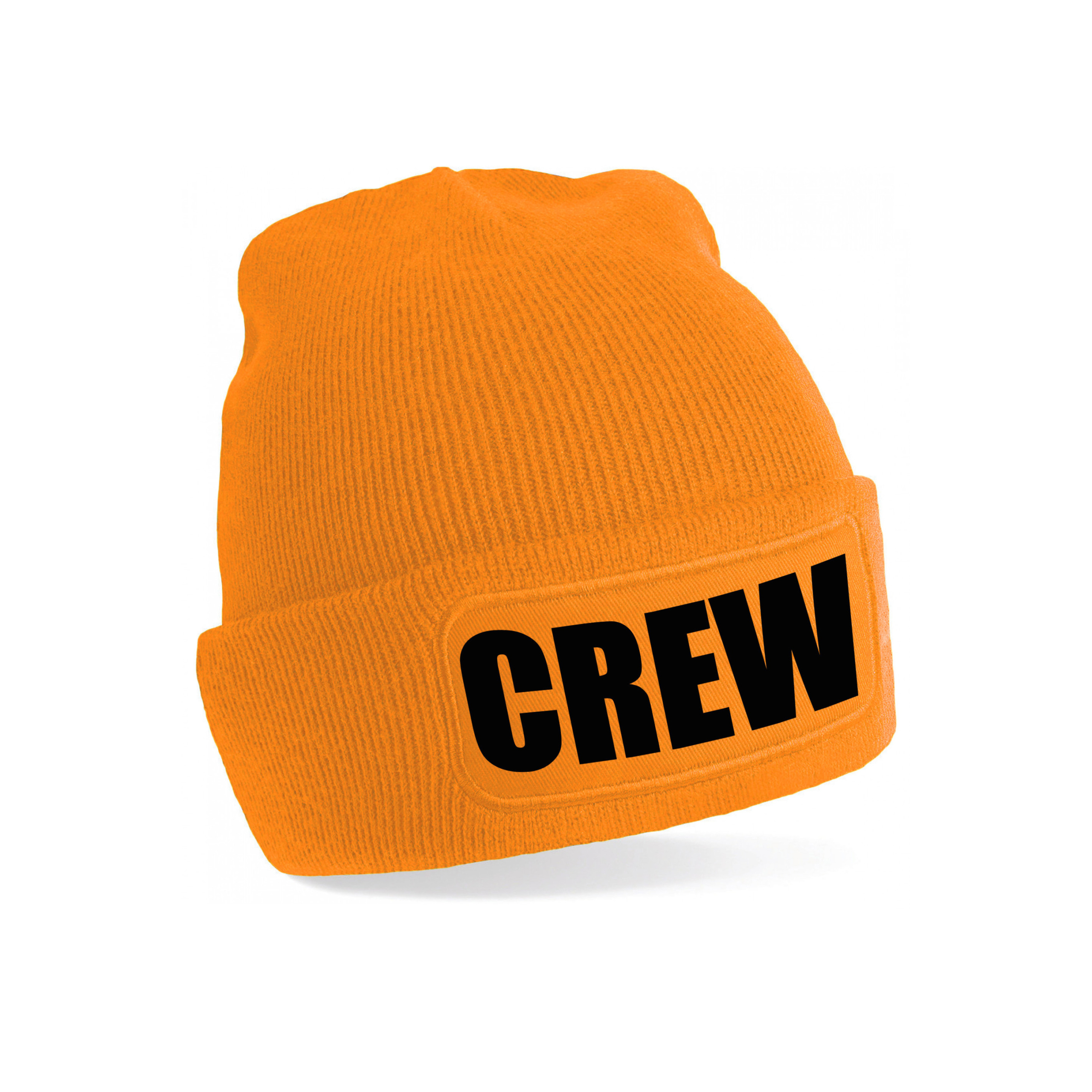 Crew muts/beanie onesize unisex - oranje