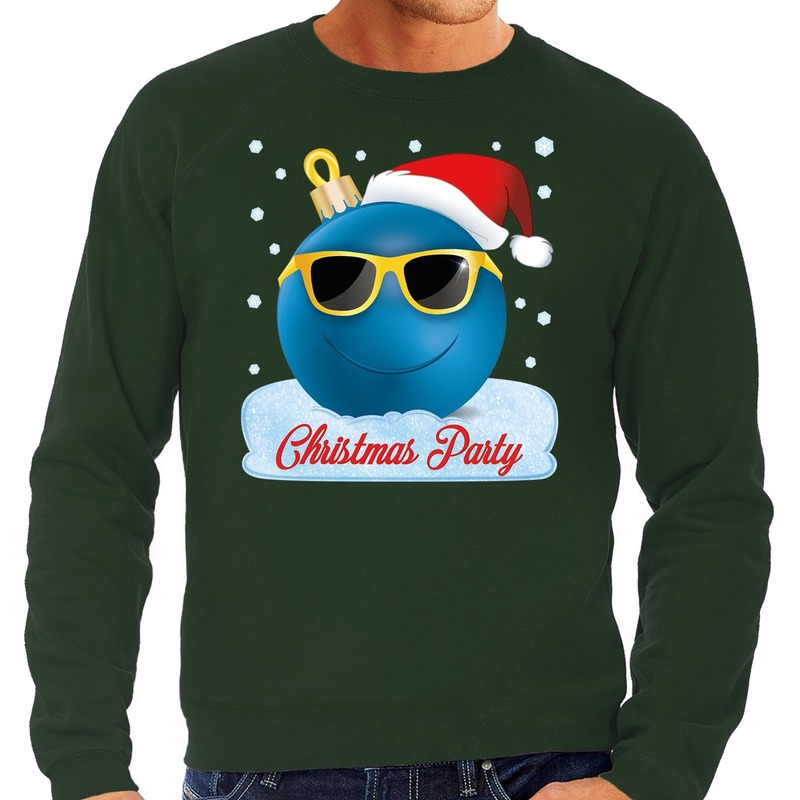 Foute Kerst trui - sweater - Christmas party - groen - voor heren - kerstkleding / kerst outfit