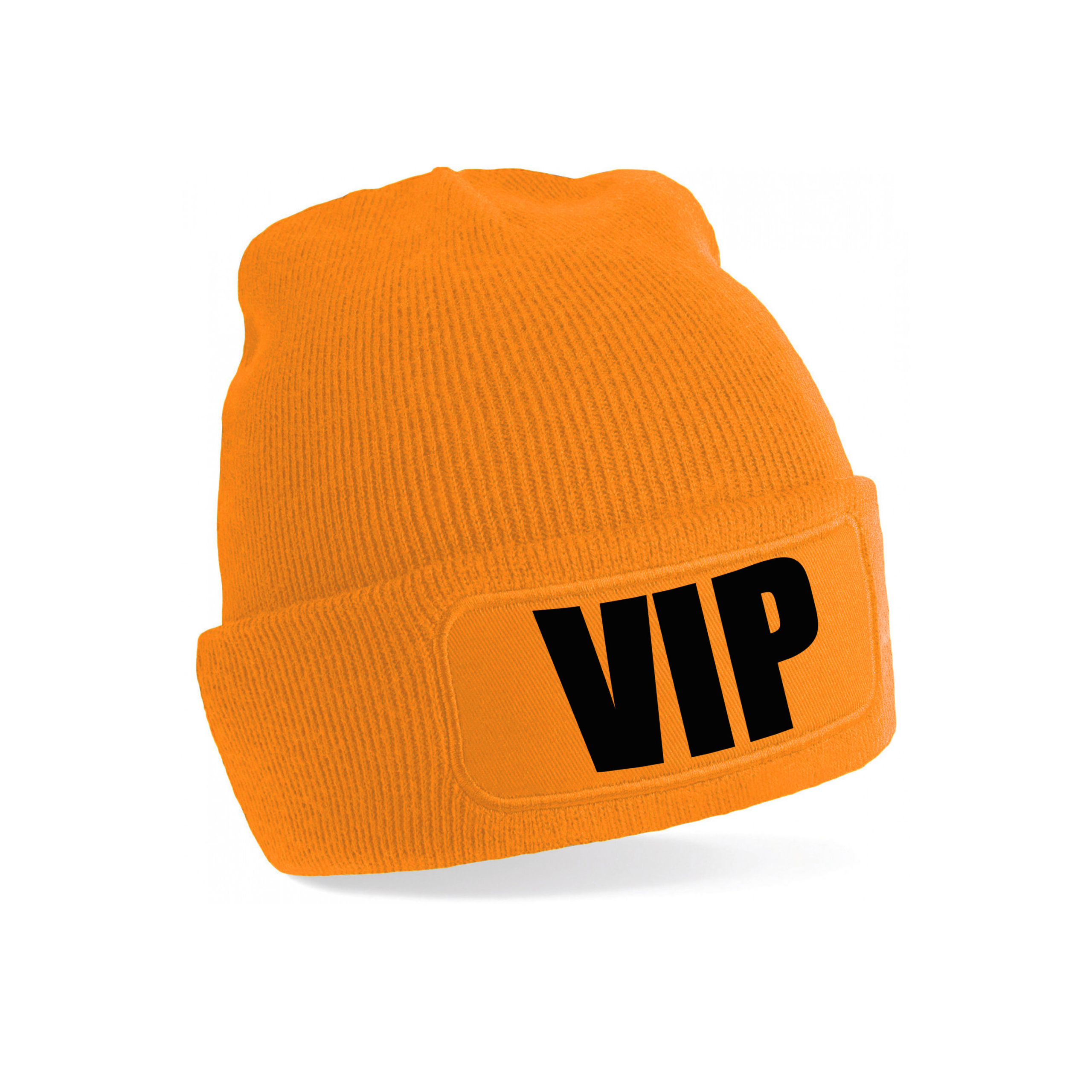 VIP muts/beanie onesize unisex - oranje