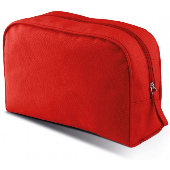 Kimood grote Toilettas / Make-up etui - rood - 28 x 18 x 9 cm - Reis etui - Schooletui