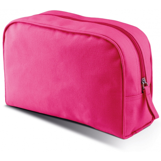 Kimood grote Toilettas / Make-up etui - fuchsia roze - 28 x 18 x 9 cm - Reis etui - Schooletui