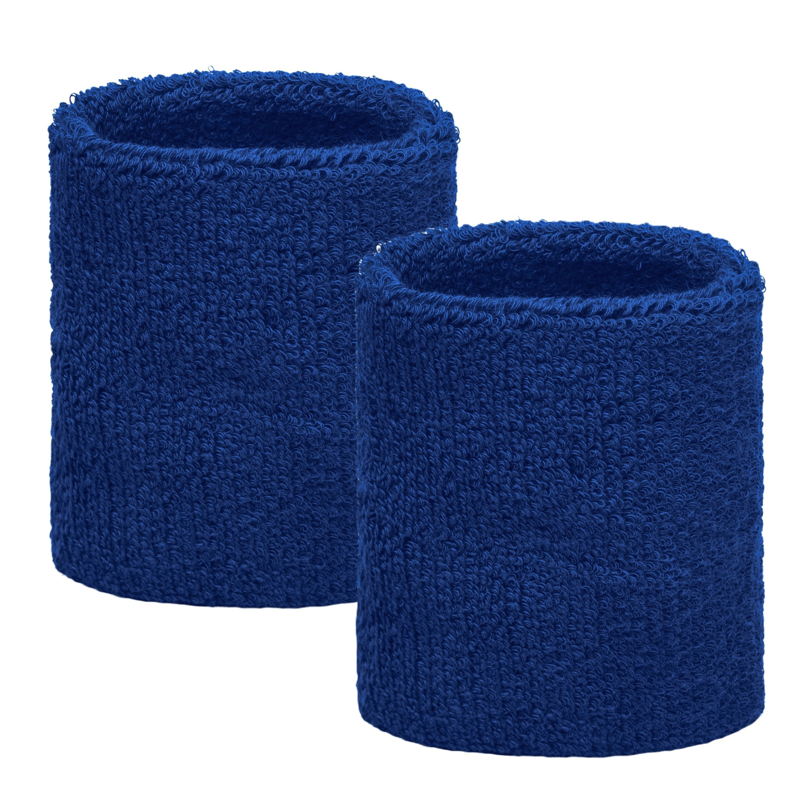 Kobalt pols zweetbandjes 2 stuks