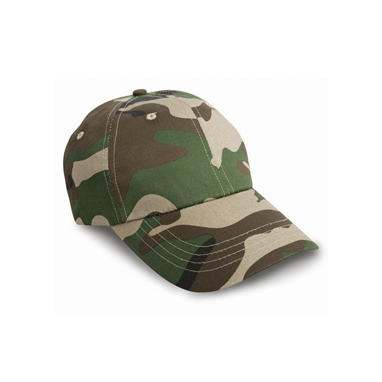 Result Camouflage baseballcap - groen - petje - volwassenen - Legercaps