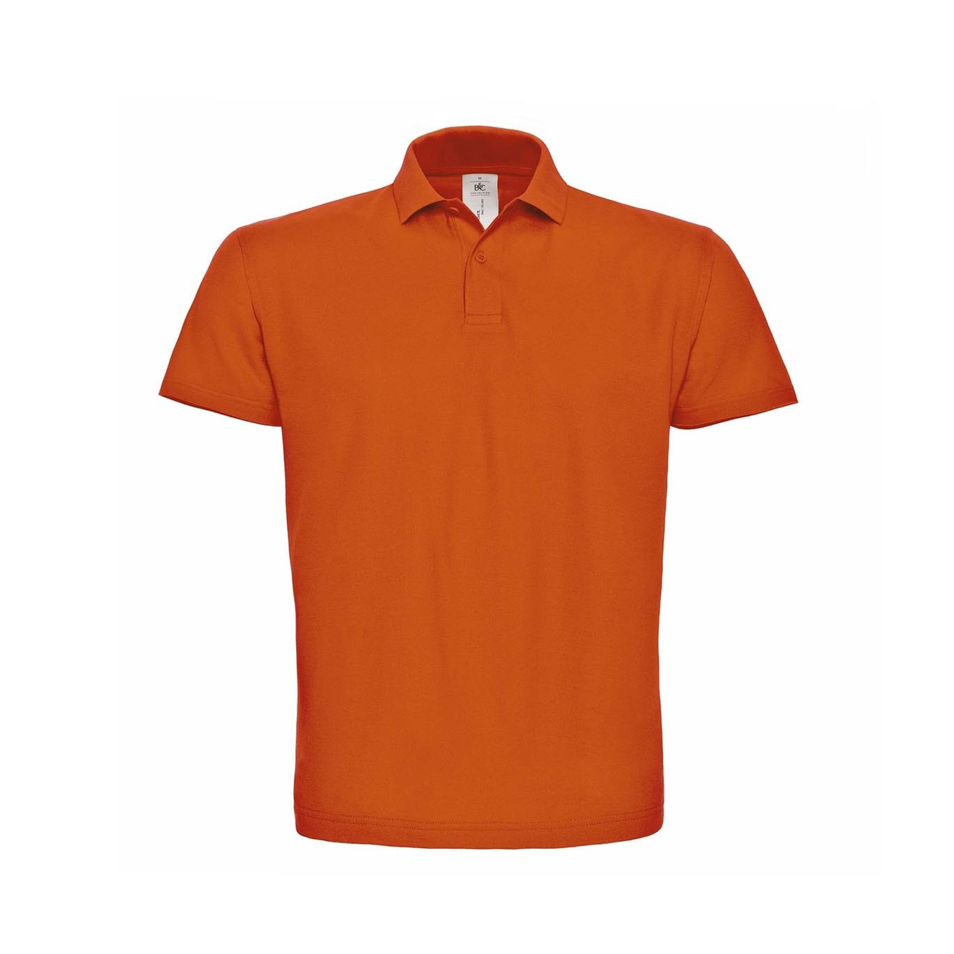 Oranje grote maten poloshirt / polo t-shirt basic van katoen voor heren