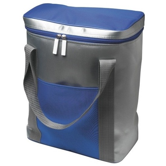 Koeltas - Grote koeltas zilver/blauw - 15 liter - ideaal voor onderweg
