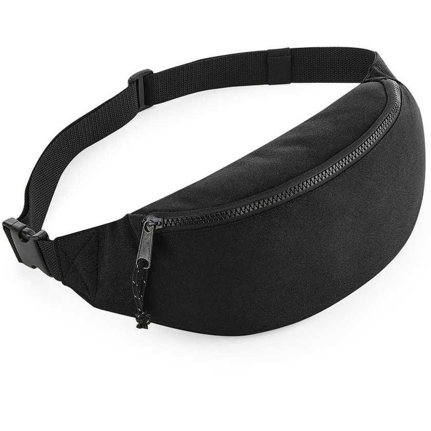 Bagbase Heuptasje - zwart - 38 cm - festivaltasje en outdoor - Fanny pack