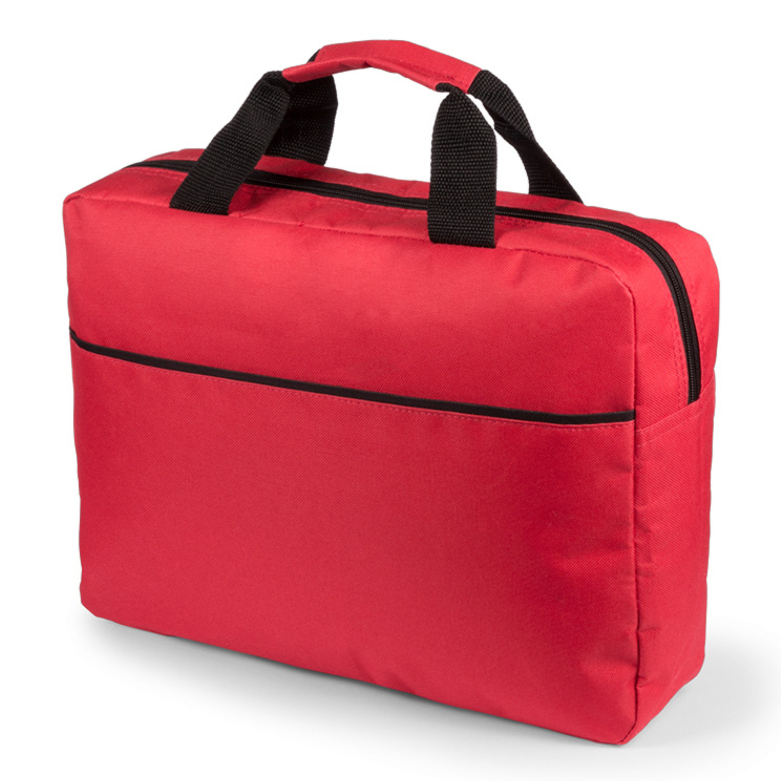 Documententas - rood - aktetas - 1 hoofdvak - 38x30x9 cm - polyester