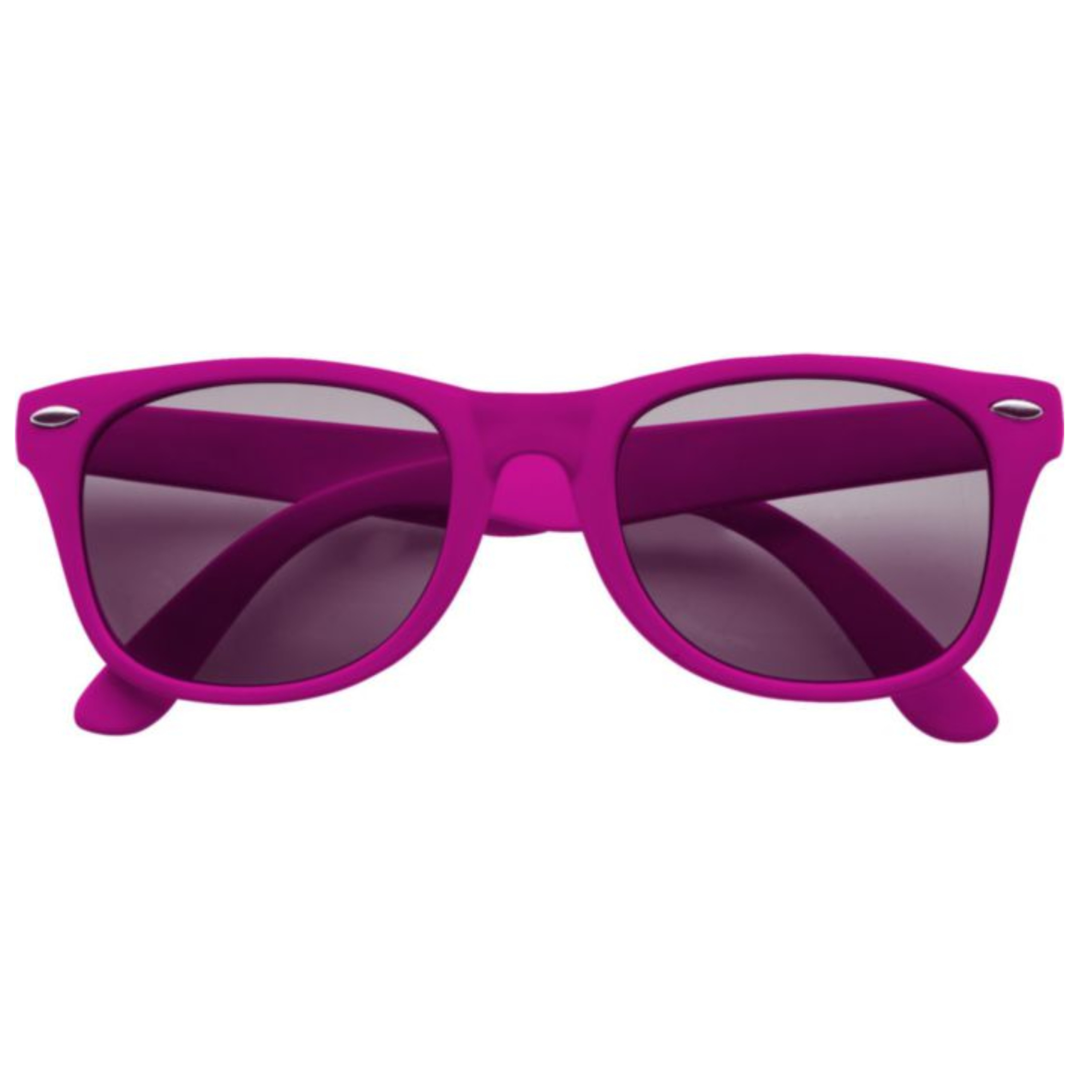Feest Zonnebril - fuchsia roze - kunststof - volwassenen - dames/heren